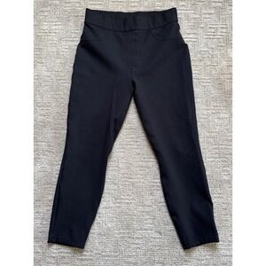 Spanx Ponte Pull On 5 Pocket Pant Womens Medium Petite Ankle‎ Black